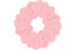 BESTYASH 20pcs Non-Slip Peva Bathtub Decals Pink Flower Stickers 8.5x8.5cm Self-Adhesive Waterproof Tub