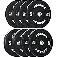 Zoomster Bumper Plate Olympic Weight Plate Bumper Weight Plate with Steel Insert Strength Training Weight Lifting Plate