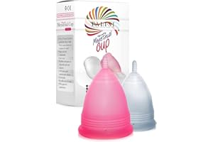 TALISI WHEN YOUR DREAMS COME TRUE Talisi Menstrual Cups Set of 2 - Reusable Period Kit (Small & Large Sizes) - Super Soft Silicone Regular & Heavy Flow - Feminine Hygiene Products, Tampon & Pad Alternative - Organic Copa Menstrual