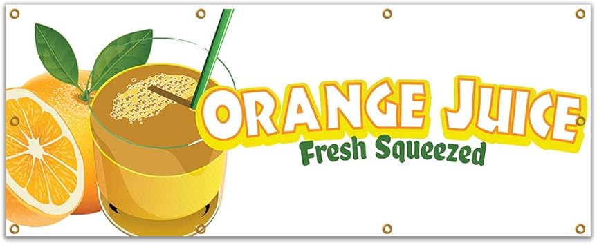Amazon Com Orange Juice 96 Banner Concession Stand Food Truck