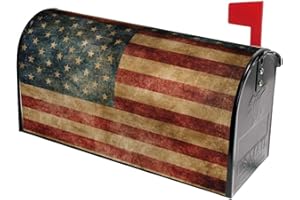 FAMLIIHW American Flag Mailbox Covers Magnetic Standard Size Mailbox Wraps Letter Post Mailbox Cover 21" X 18" for Holiday Garden Yard Decor