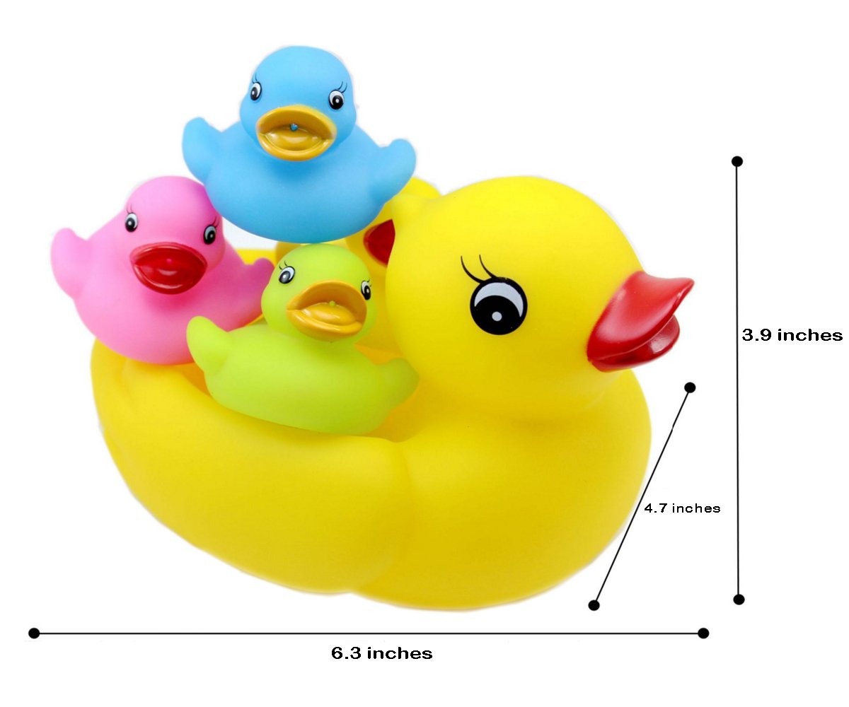 rubber duck family bath set