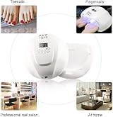 LKE UV LED Nail Lamp Dryer Gel Polish Curing Light 4 Timers Auto Sensor White view 8