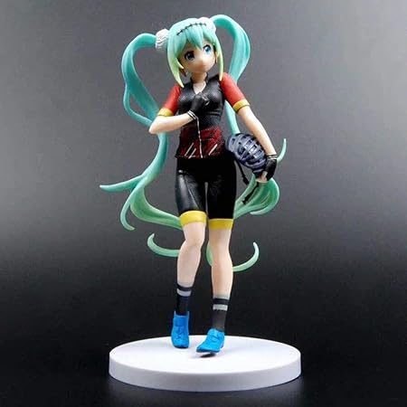 Amazon アニメキャラクター人形初音ミク未来レーシングバイクスーツ初音レーシングミク立ち姿勢手作り21センチ置物装飾子供おもちゃ人形 フィギュア ドール 通販