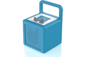 Rounkin Silicone Case for Toniebox Audio Player, Shockproof Anti-Slip Protective Cover for Toniebox Audio Player, Durable Soft Silicone Sleeve with Easy to Carry Handle (Light Blue)