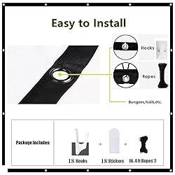 180 Inch Portable Projector Screen, YF2009SZ 16:9