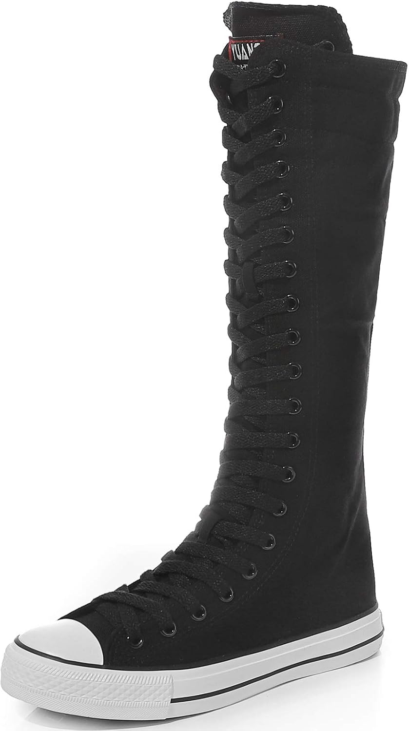 black high boots for girls