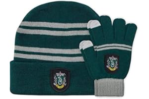 Cinereplicas Harry Potter - Beanie and Gloves Set - Kids - Gryffindor/Slytherin/Ravenclaw/Hufflepuff - Offcially licensed