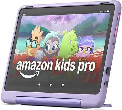 Fire HD 10 Kids Pro-Tablet (Neueste Generation), für Kinder ab dem Grundschulalter | 10-Zoll-Display, lange Akkulaufzeit, Kindersicherung und dünne Hülle | Version 2023, 32 GB, Happy-Day-Design