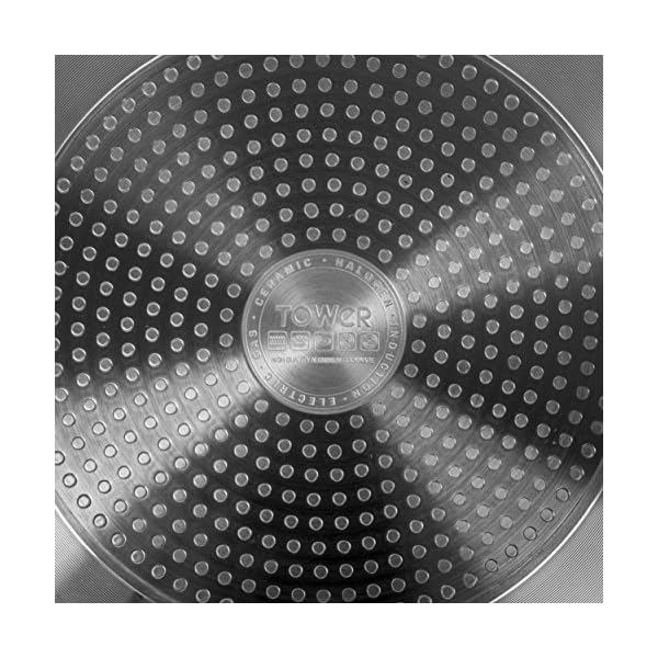 Tower-5pc-Set-161820cm-Pans-aluminium-Graphite-5-Piece Tower T80303 Cerasure 5 Piece Pan Set with Non-Stick Coating, Suitable for all Hob Types, Graphite