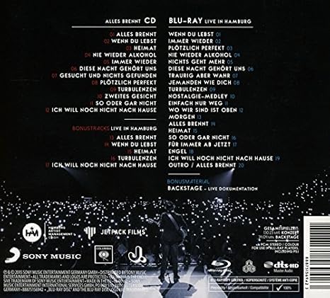 Johannes Oerding Alles Brennt Live In Hamburg Amazon Com Music