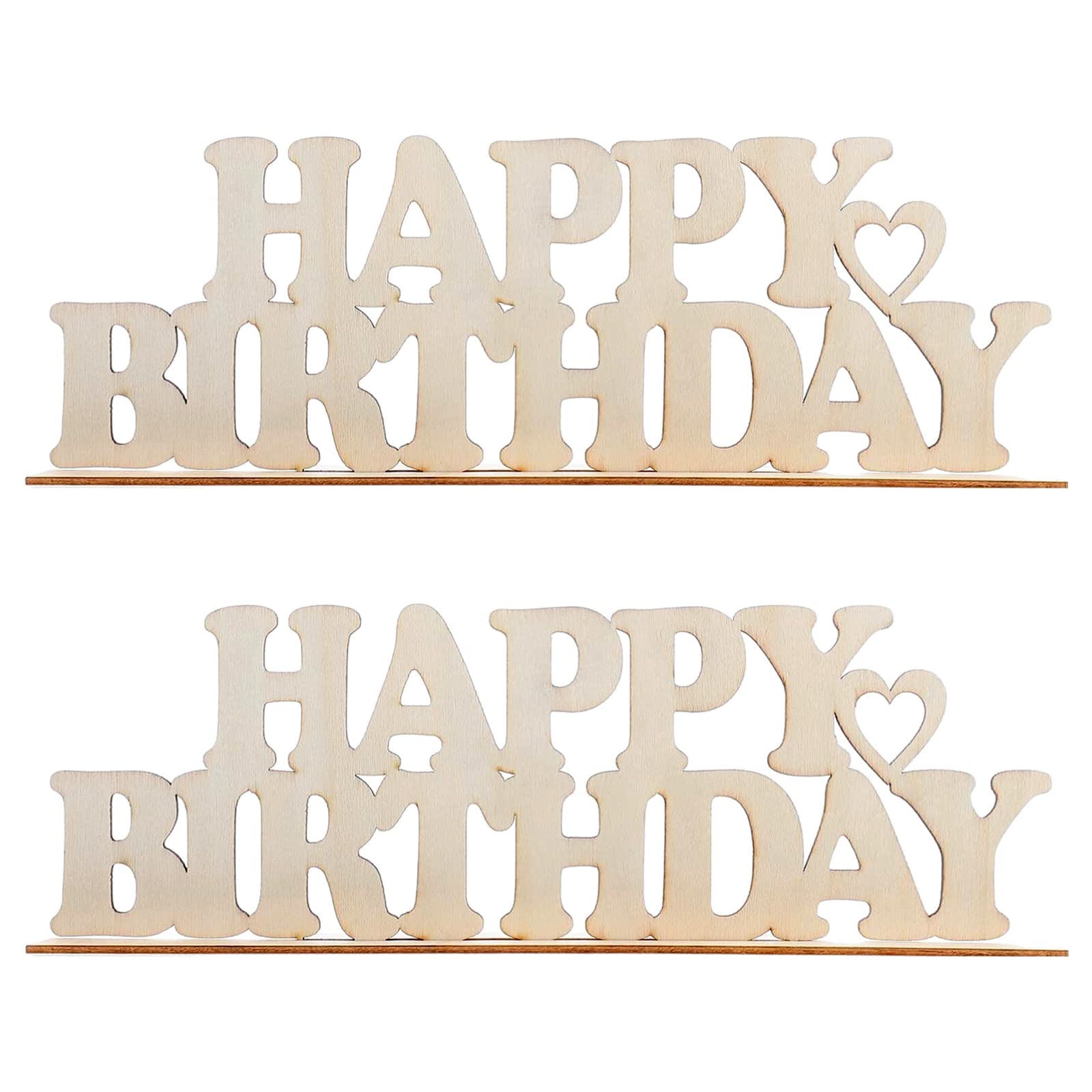 Mua Happy Birthday Table Wood Sign Cutout Happy Birthday Wooden Letter ...
