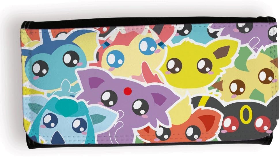 Long Eeveelution Wallet (Eeveve), Pokemon, Chibi and Kawaii by Fluffy Chamalow – Made in France