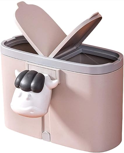 Amazon Cobalt Planet 小さな 分別 ミニ ゴミ箱 ダストボックス 卓上 デスクトップ 牛 Cobalt Planet フタなしゴミ箱