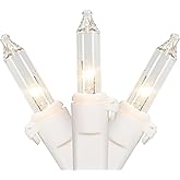 Northlight Mini Incandescent Christmas Lights - Clear - 4' White Wire - 10ct