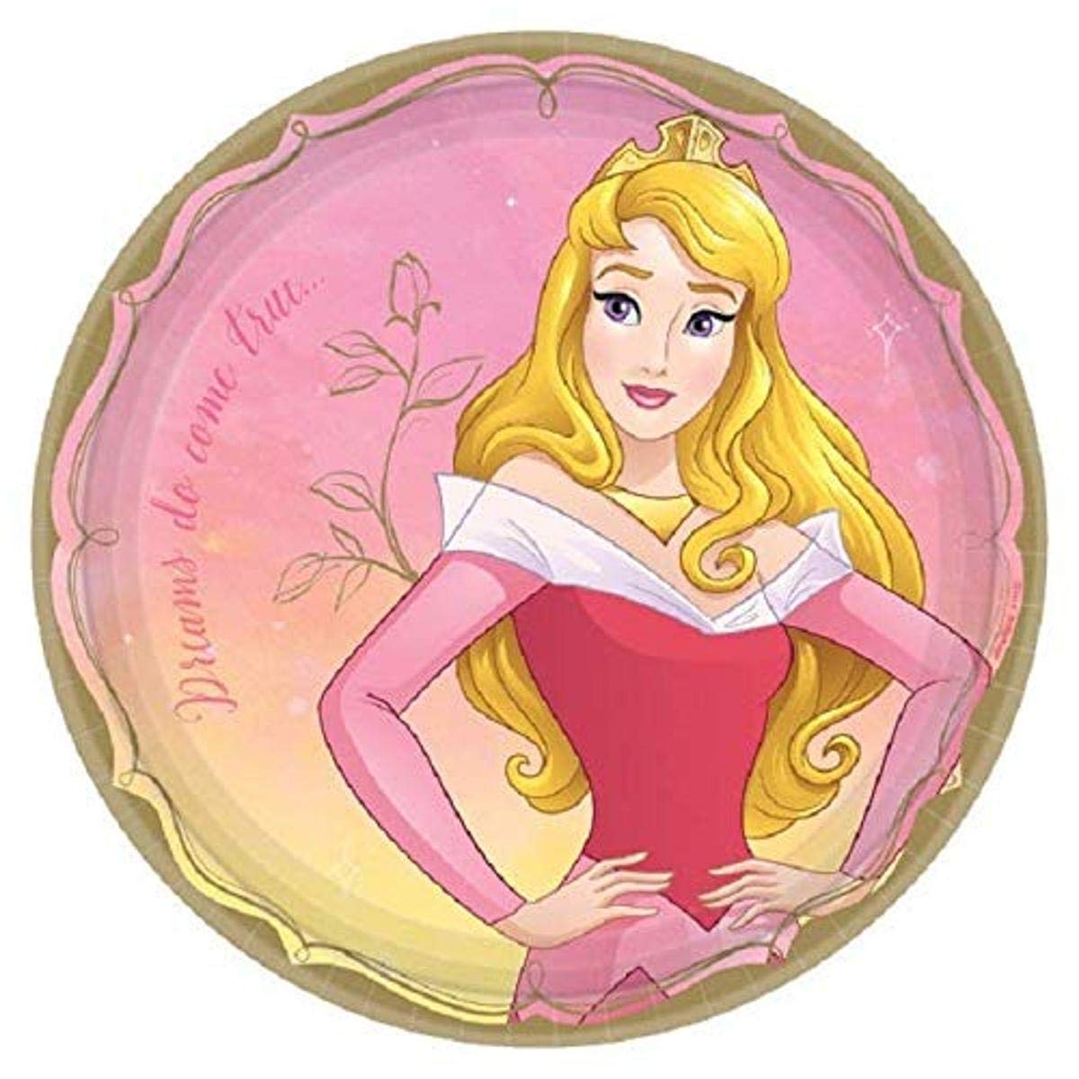 Disney Princess Sleeping Beauty Aurora Large Once Upon A Time Lunch Plates (8)