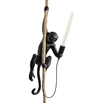Apuweiser-riche - バービー CHABEI Modern Resin Monkey Wall Lamp & Pendant Light - Hemp