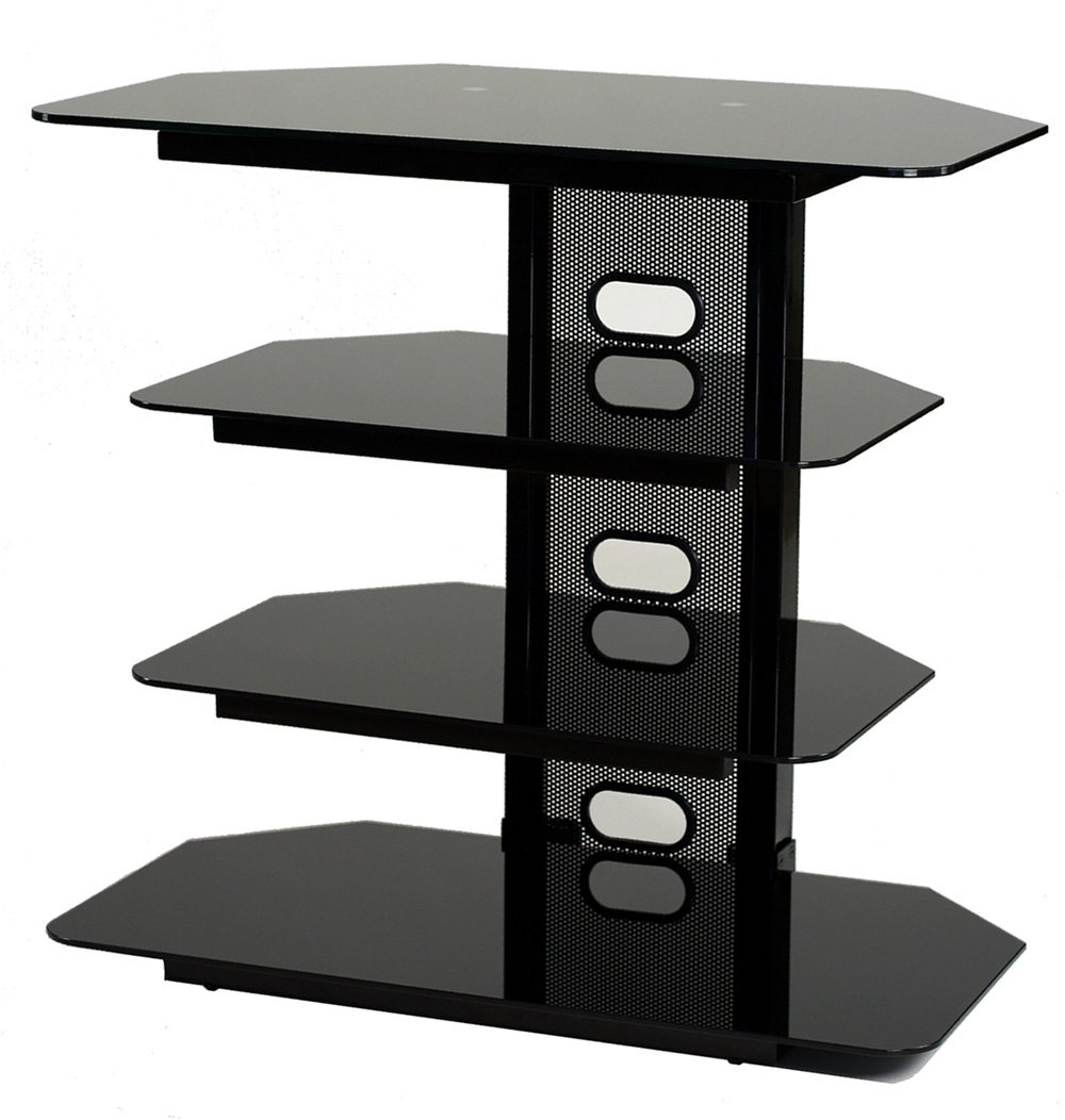 Amazoncom TransDeco Corner TV Stand With 3 AV Shelves For Up To Amazoncom TransDeco Corner TV Stand With 3 AV Shelves For Up To