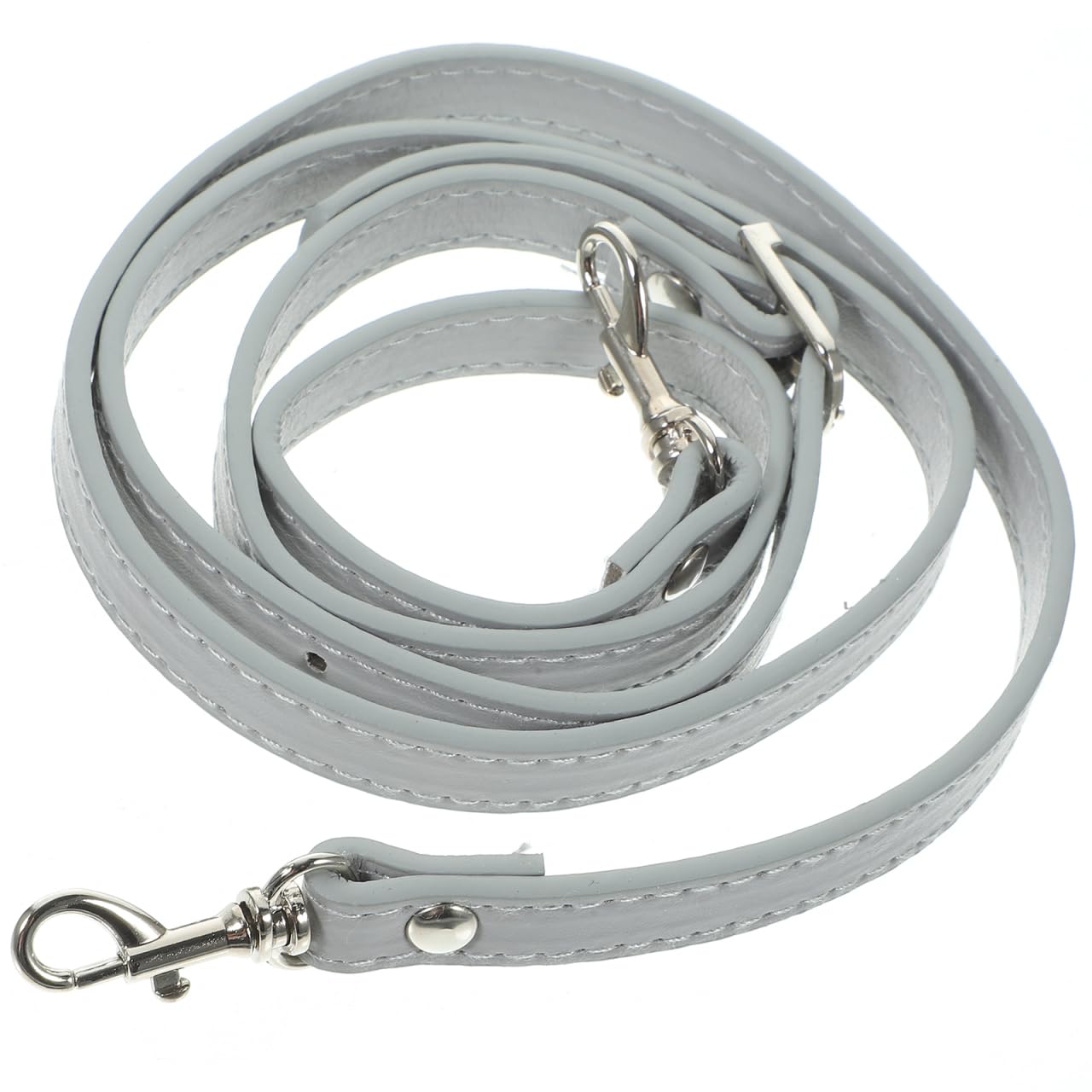 HEALLILY Leather Purse Strap Adjustable Leather Bag Handbag Straps Shoulder Bag Strap Replacement 120cm Grey