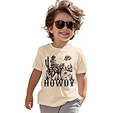 AG AGUU Howdy Shirts Toddler Baby Boys Rodeo Cowboy T-Shirt Western Retro Graphic Summer Tees Short Sleeve Tops