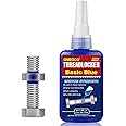 ThreadLocker Blue, Thread Lock Medium Strength Lock Tight for Nuts, Bolts, Fasteners and Metals, Anaerobic Curing Metal Glue to Prevent Loosening and Corrosion (medium-50ml)