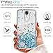 LG Aristo Case,LG Risio 2 Case,LG Phoenix 3 Case,LG Fortune/Rebel 2 LTE / K8 2017 Case with HD Screen Protector for LeYi Liquid Glitter Sparkle Cute Girls Women Clear TPU Case for LG LV3 ZX Blue
