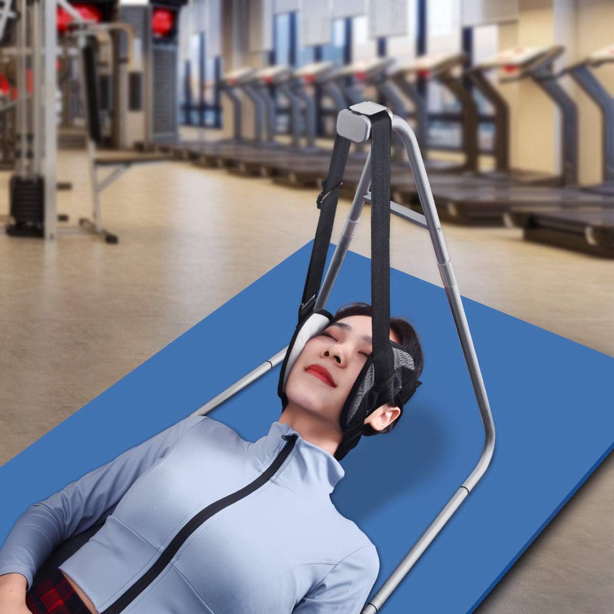 Neck Relief Hammock Head Hammock Pain Relief Cervical Traction Device Ear-Out Stretcher for Relaxation with Hammock Stand: Health & Personal Care