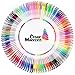 Cedar Markers Gel Pens. 200 Set with Unique Adult Coloring Book. 100 Pens Plus 100 Refills. Color Pens with Grip. Neon, Glitter, Metallic, Pastel Colors No Duplicates. Drawing Pens for Bullet Journal.