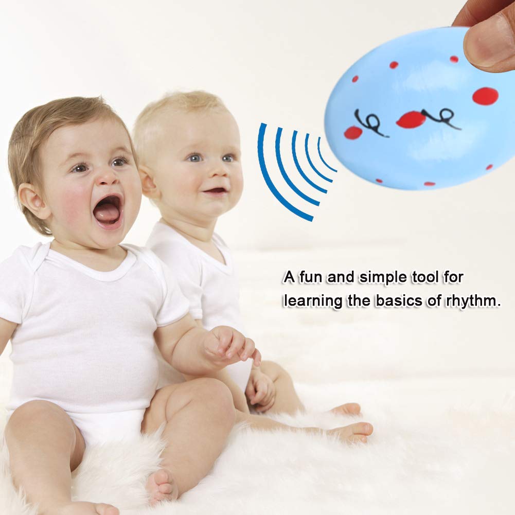 DomeStar Wooden Percussion, 6PCS Musical Egg Wooden Egg Shakers