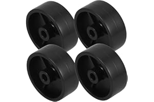 Garneck Patio Heater Wheels Replacement Kit Black Plastic Caster 4pcs for Outdoor Gas Heater and Grill