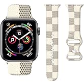 Sport Watch Bands Compatible with Apple Watch Band 38mm 40mm 41mm for Women Men, Adjustable Soft Silicone Replacement Smartwatch Wristband for iWatch Series 7 6 5 4 3 2 1 SE(d)