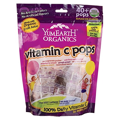 YumEarth Organic Vitamin C Pops 8.5 oz (241 g) Pkg YumEarth Organic Vitamin C Pops 8.5 oz (241 g) Pkg