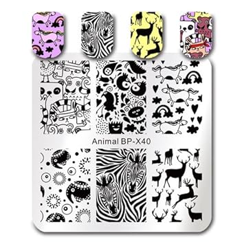 Buy Fashladytm Bp X40 Born Pretty Stamping Template Rectangle