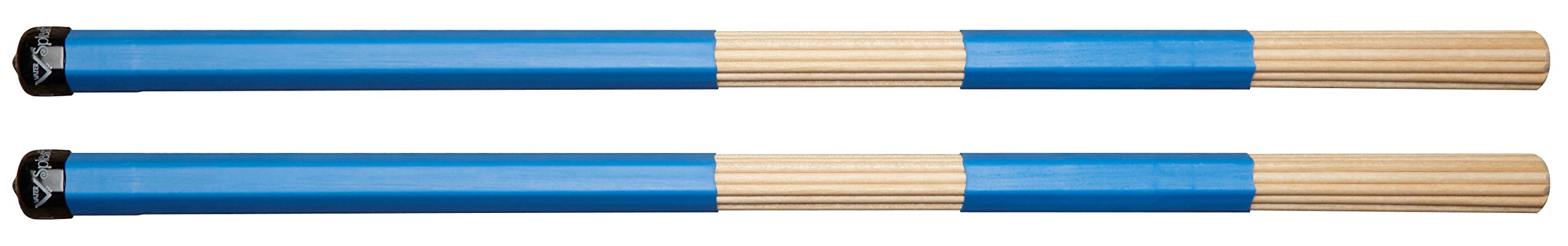 Vater Drumsticks VSPST - Speciality Sticks - Splashstick Traditional - Rute Rods Dowels - Blue Handle