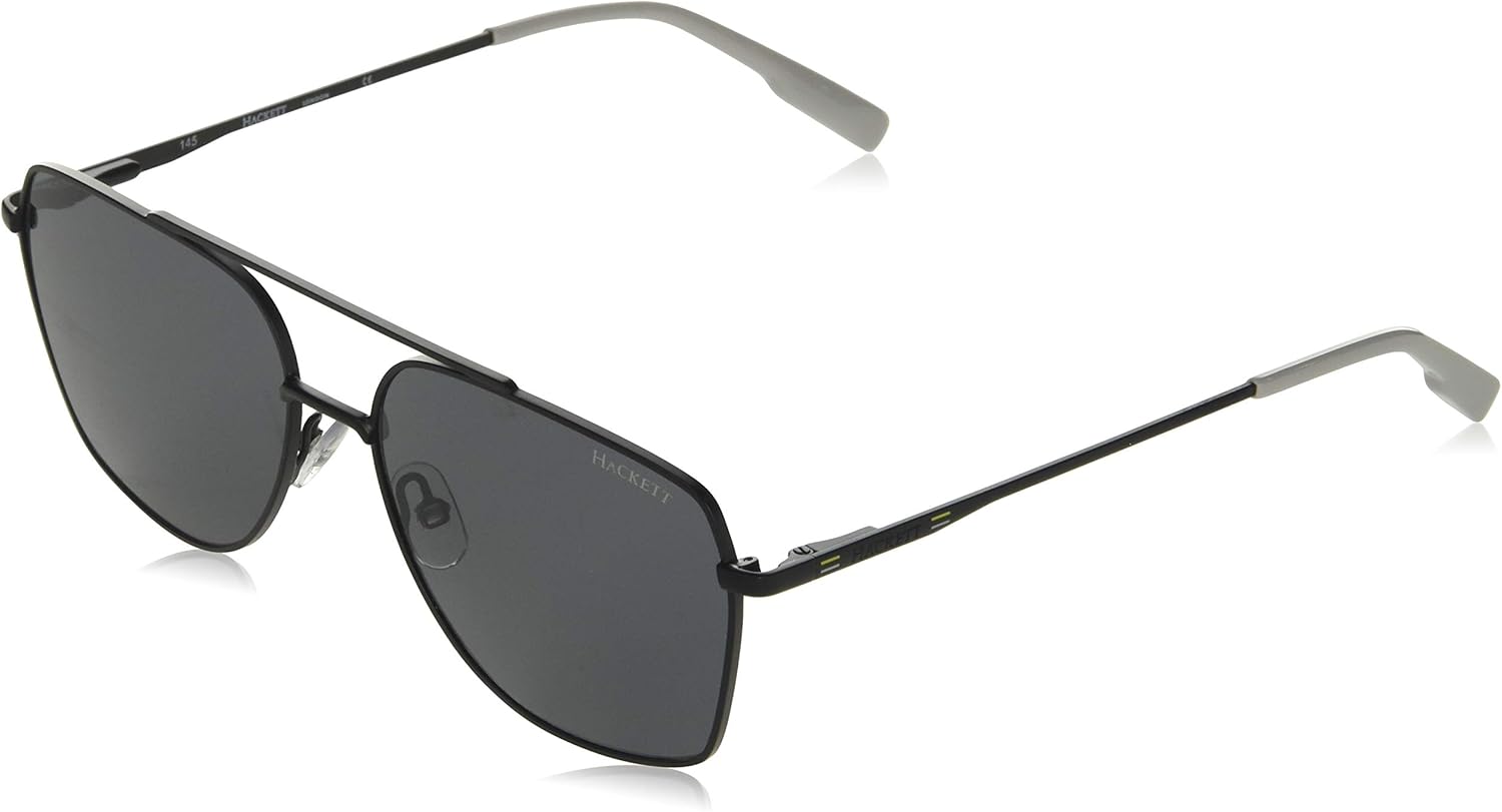Hackett Bespoke Sunglasses Men's London Sunglasses, Matte Black, 57/15