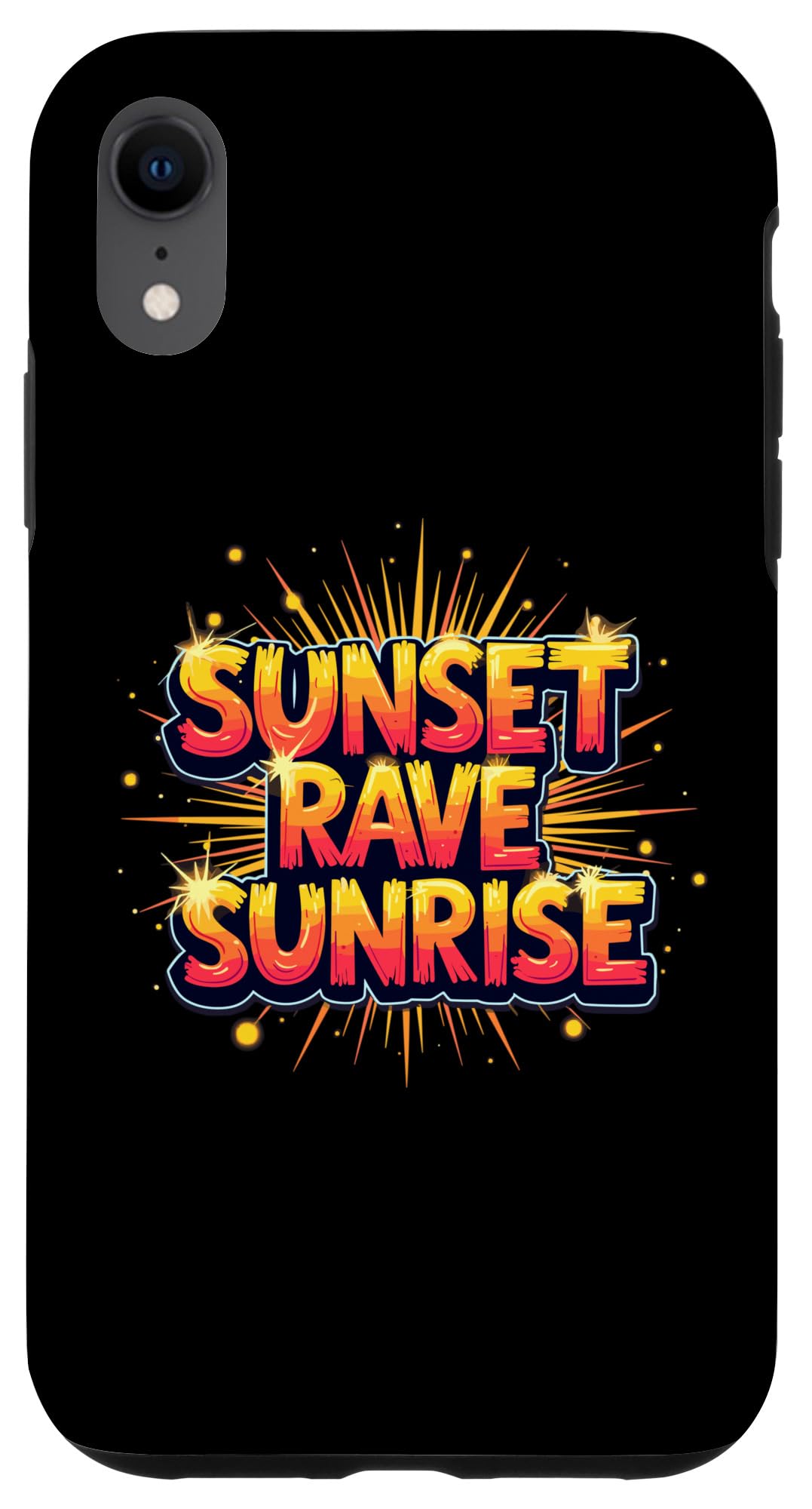 iPhone XR Sunset Rave Sunset Vibin' | Techno & House Music Case