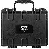 Monoprice Weatherproof/Shockproof Hard Case - IP67, Customizable Foam, 10" x 8" x 4", Black - Pure Outdoor Collection
