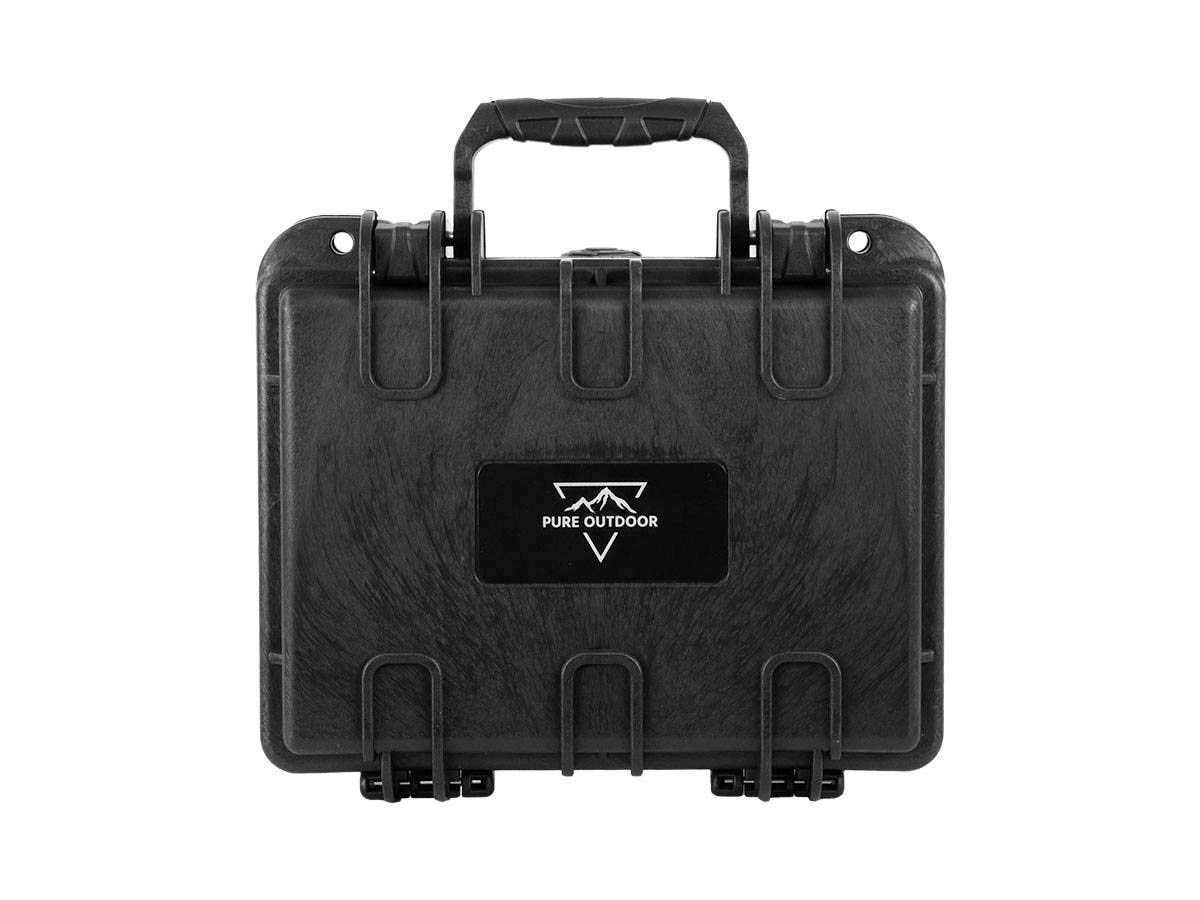 Monoprice Weatherproof/Shockproof Hard Case - Black IP67 Level dust and Water Protection up to 1 Meter Depth with Customizable Foam, 10" x 8" x 4"
