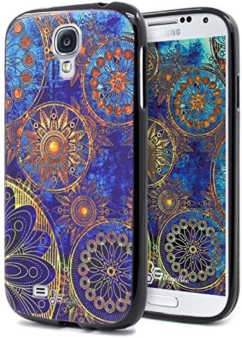 S4 Case, Galaxy S4 Case, Nznd [Ultra-Thin] Premium [Sculptural Art Texture] Soft TPU Protective Flexible Durable Case for Samsung Galaxy S4 - Gear Wheel