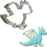 Dragon Cookie Cutter 4.5" Made in USA by CookieCutter.com (Tin Plate Steel)