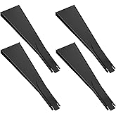 Larandom 4 Pcs Ho Scale Track Rerailer Ho Scale Accessories | for Locomotives Rolling Stock, Derailment Recovery Tools, Black Plastic Wedge Design, Compatible with Ho Trains