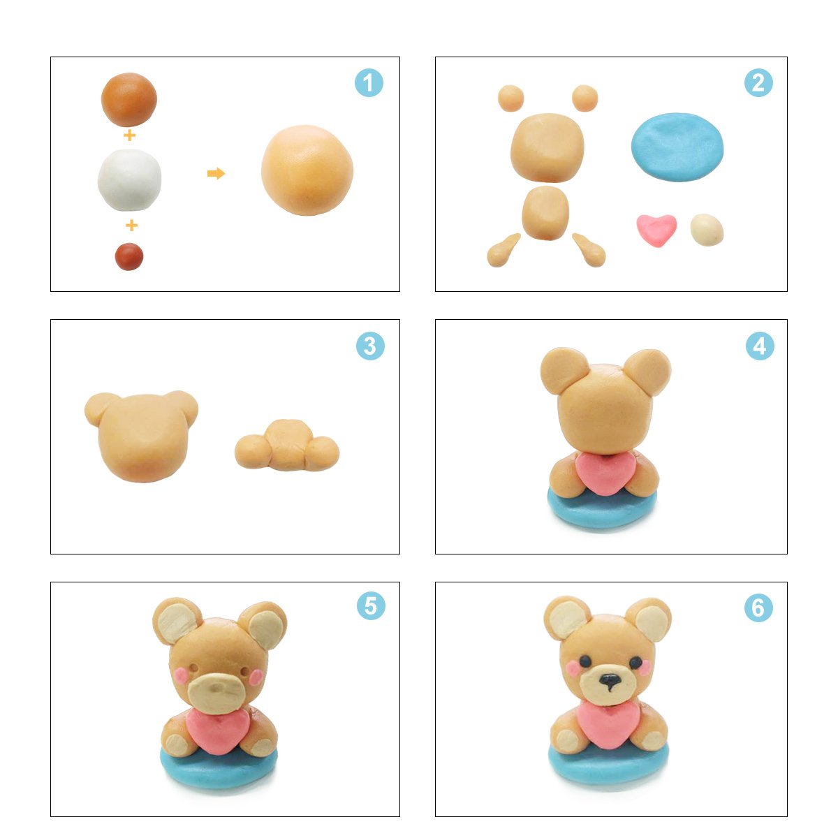 LOYOU Polymer Clay, 26 Colours Oven Bake Clay with Bright Color Soft DIY Clay Set with 5 Tools and 40 Accessories, Moulding Clay Toy Best Gift for Kids