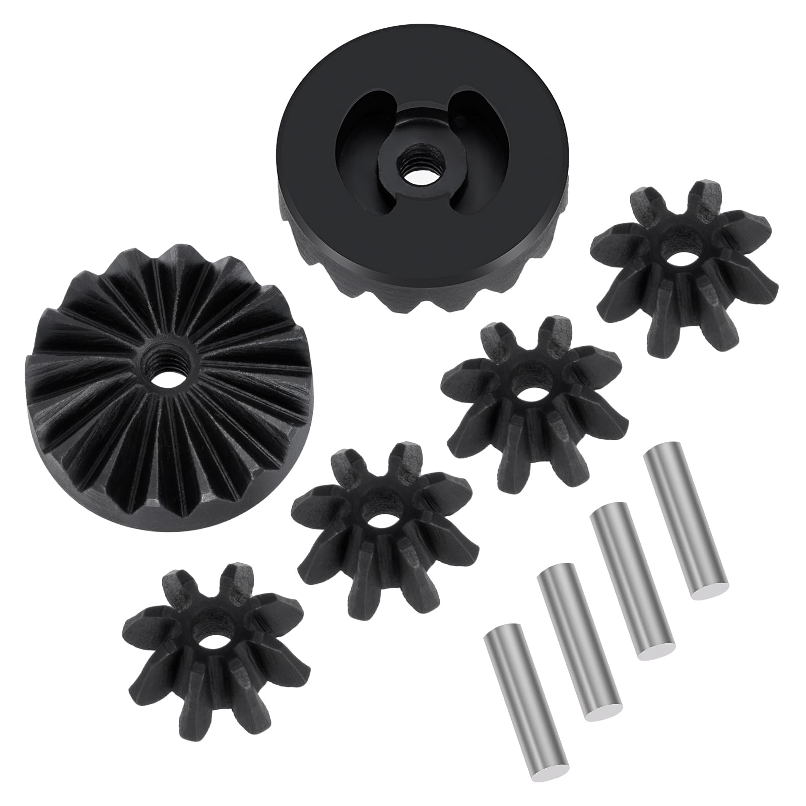 AXspeed Steel Differential Gear Set RC Replacement Diff Gear for Arrma 1/18 Granite Grom & 1/14 Mojave Grom Mega 380 Upgrade