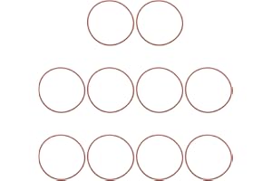 PATIKIL Silicone O-Ring 110mm OD 104mm ID 3mm Width, 10Pcs Metric VMQ Sealing Gasket Replacement for Plumbing Compressor Valv