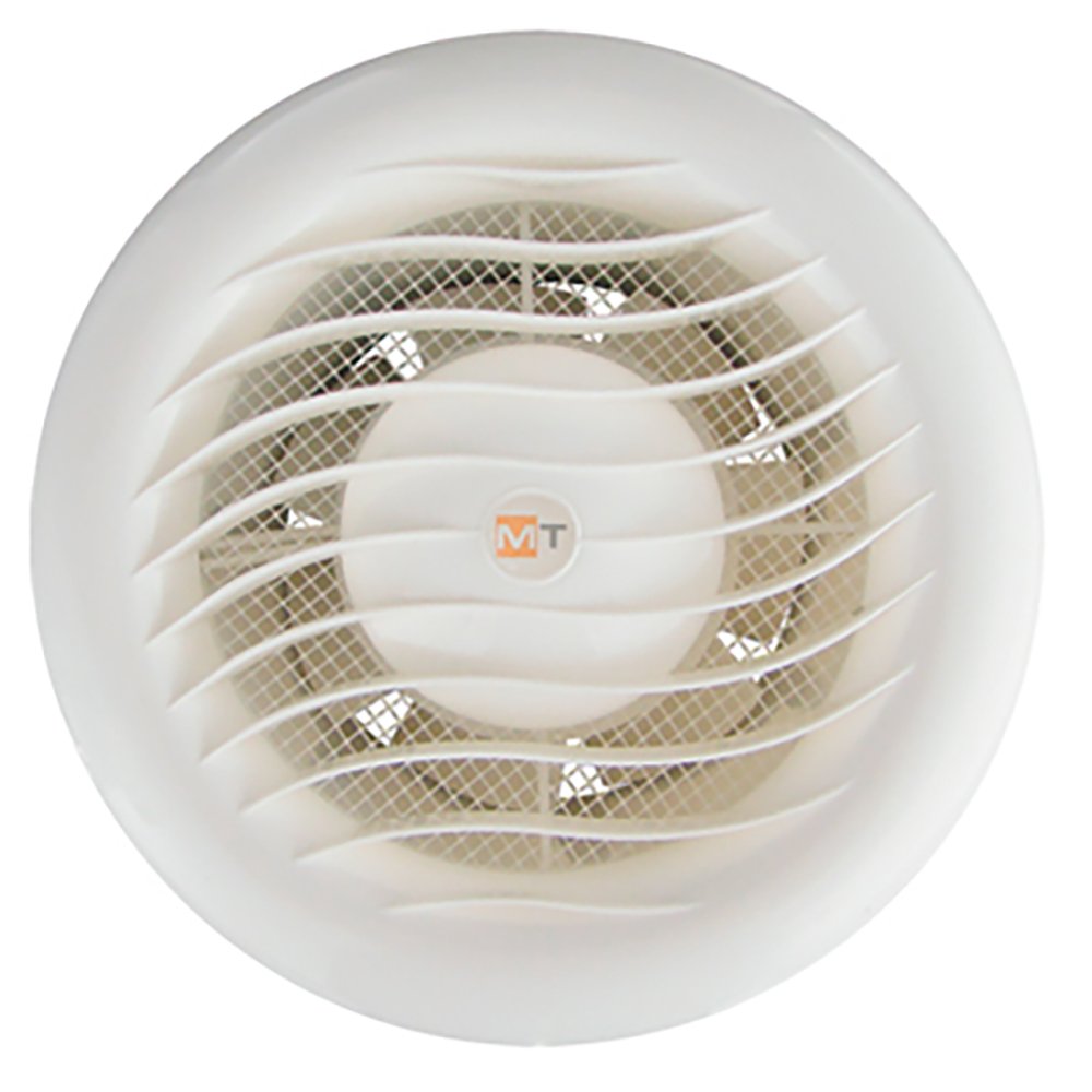 Bathroom Fan 120 mm with Check Valve, Round Shape, 150 m3/h, Made in the EU