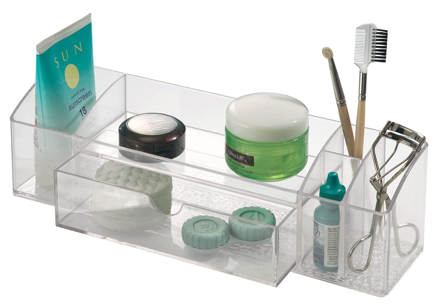 InterDesign Med+ Makeup Holder Organiser with Drawer for Countertop