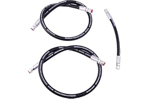 HOLDWELL Hydraulic Hose kit 8" 36" 42" compatible with Fisher HD2 & HDX Snowplow 1/4'' 3/8in'' Receiver