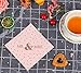 Pink Mr and Mrs Cocktail Napkins 100 Counts 2-ply 5'' Rose Gold Foil Disposable Napkins Perfect for Wedding Anniversary Engagement Wedding Reception Party Supplies(Pink with Gold Foil Mr and Mrs)