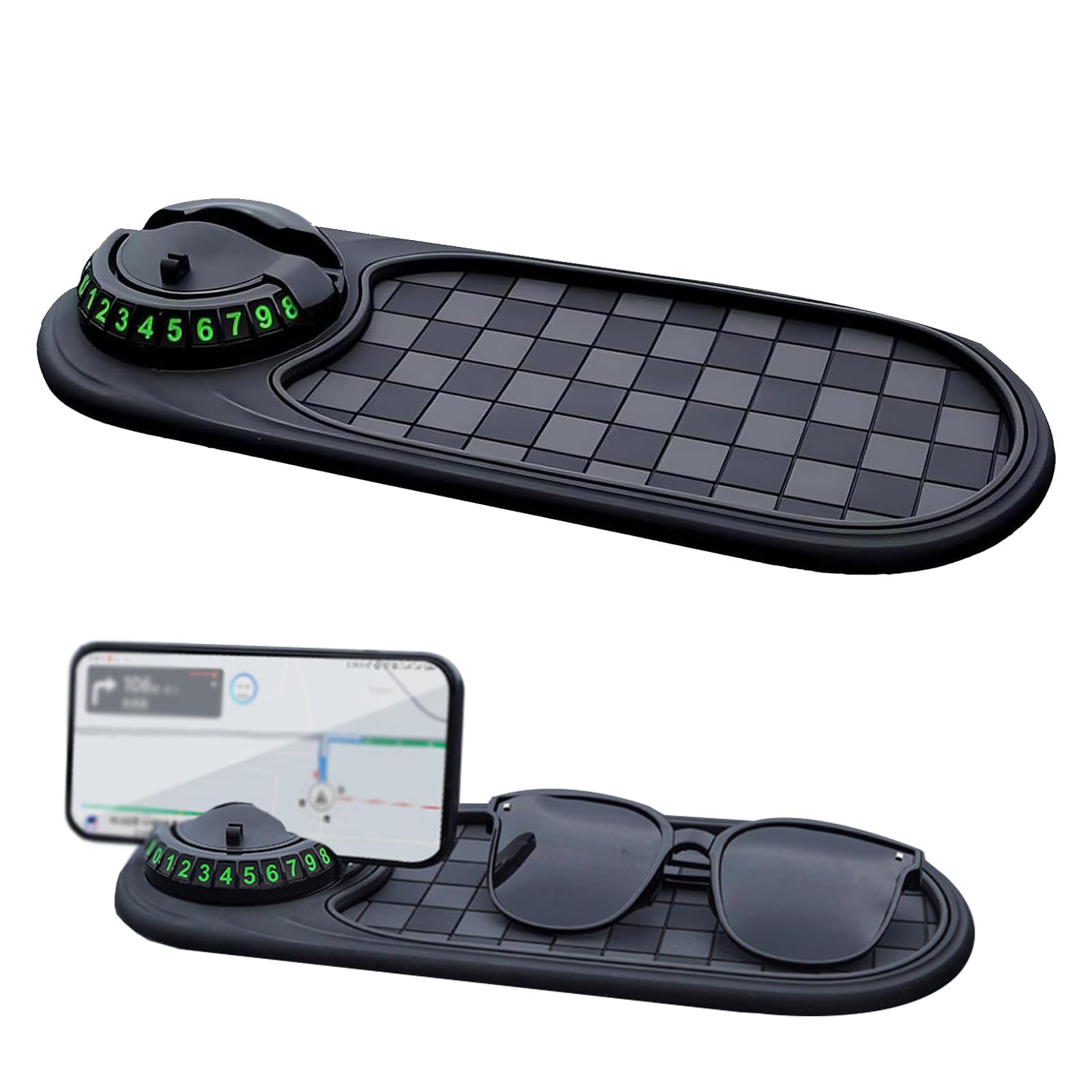 Photo 1 of 1 Pcs Car Anti Slip Mat Phone Holder,Multifunction Car Anti-Slip Mat,Multifunctional Anti,Multi Function,for Phones, Sunglasses, Keys, Gadgets