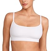 INLYRIC Women's Cotton Bralette - Wireless Unlined Sleep Comfortable Seamless Cami Bra